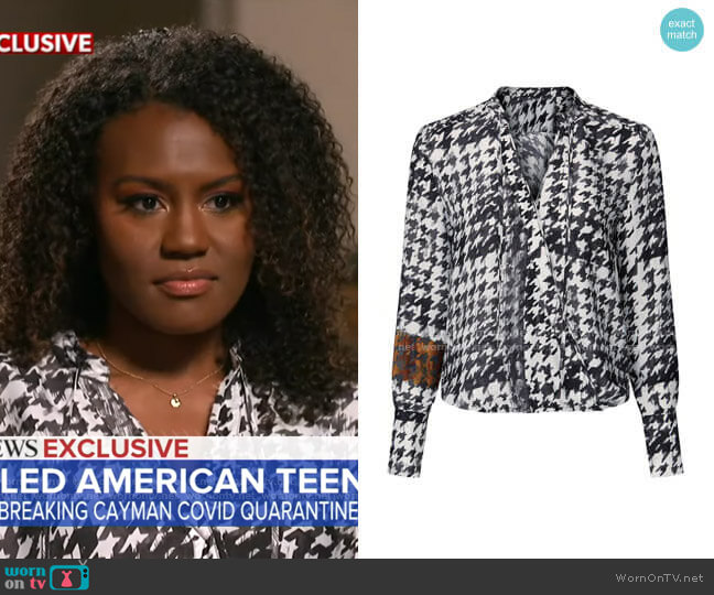 Mayes Top by Brochu Walker worn by Janai Norman on Good Morning America