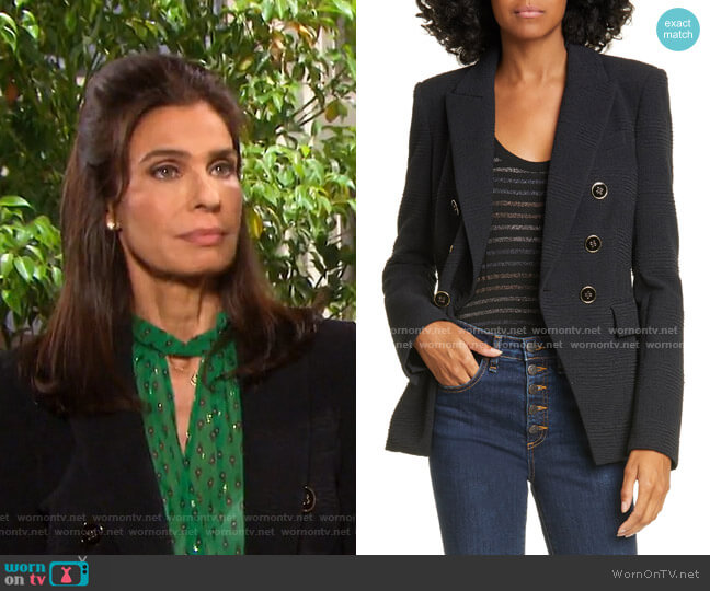 Miller Textured Dickey Jacket by Veronica Beard worn by Hope Williams (Kristian Alfonso) on Days of our Lives