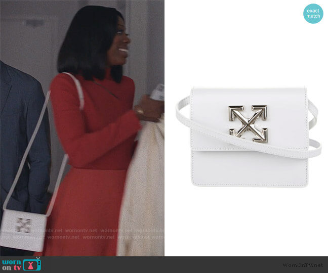 2020 Jitney 0.7 Crossbody Bag by Off-White worn by Molly Carter (Yvonne Orji) on Insecure