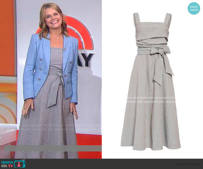 Positano Dress by Veronica Beard worn by Savannah Guthrie on Today