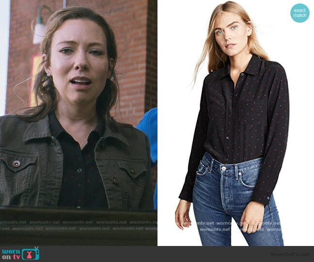 Kate Button Down Shirt by Rails worn by Denise Zarick on Stargirl