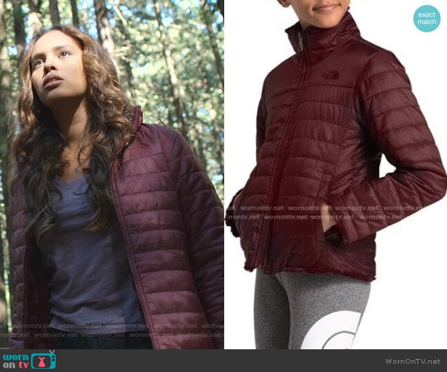 Reversible Mossbud Swirl Jacket by The North Face worn by Jessica Davis (Alisha Boe) on 13 Reasons Why