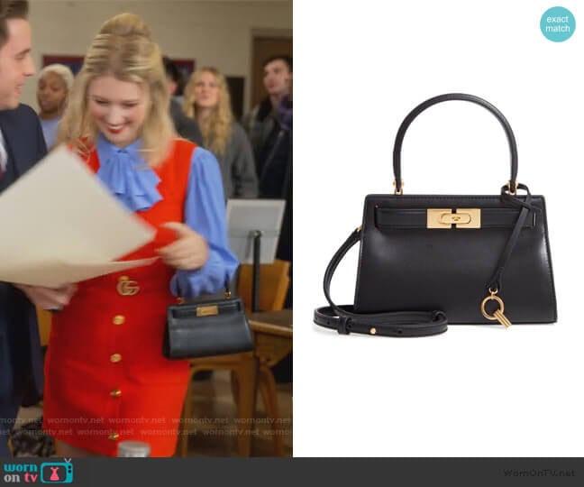 Mini Lee Radziwill Leather Bag by Tory Burch worn by Alice (Julia Schlaepfer) on The Politician