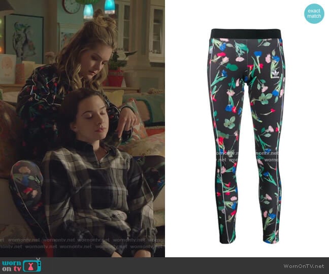 Floral Print leggings by Adidas worn by Sutton (Meghann Fahy) on The Bold Type