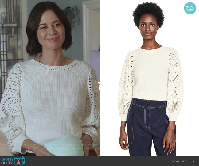 Sandra Top by A.L.C. worn by Cassandra Nightingale (Catherine Bell) on Good Witch