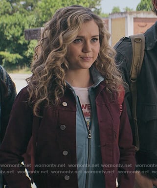 Courtney’s red denim jacket on Stargirl