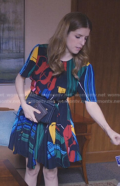 Darby's abstract print mini dress on Love Life
