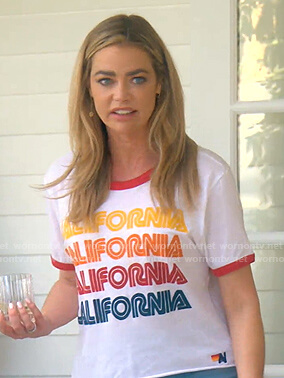 Denise’s California print tee on The Real Housewives of Beverly Hills