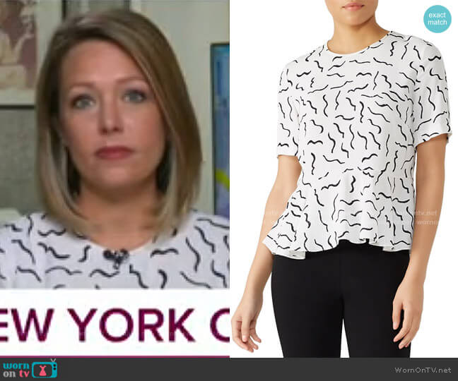 Orilla Top by Diane von Furstenberg worn by Dylan Dreyer on Today