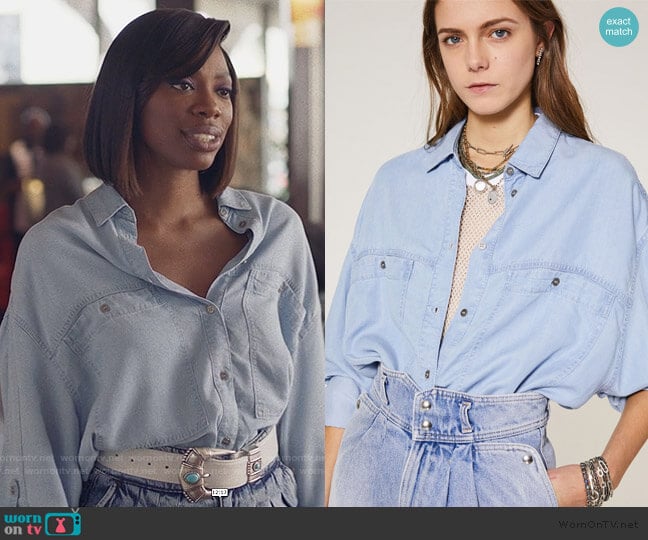 Faelle Shirt by Iro worn by Molly Carter (Yvonne Orji) on Insecure