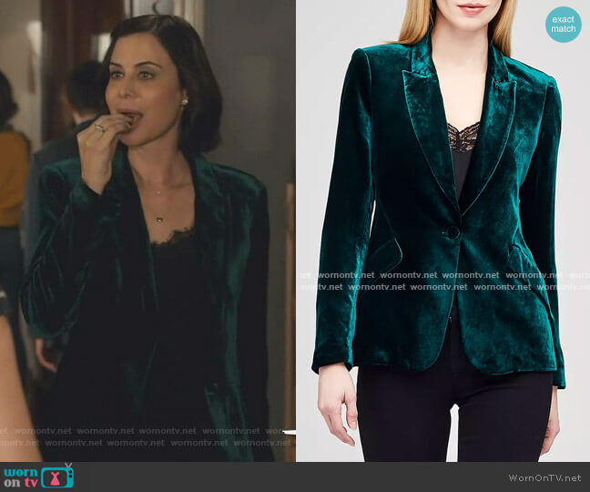 WornOnTV: Cassie’s green velvet blazer on Good Witch | Catherine Bell ...
