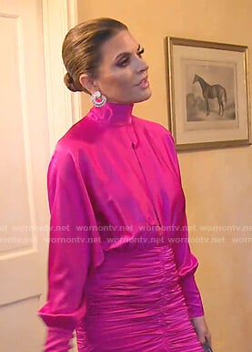 Lisa’s pink ruched mini dress on The Real Housewives of Beverly Hills