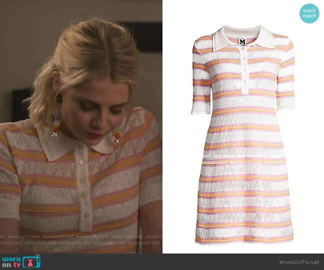 Striped Knit Dress by M Missoni worn by Astrid (Lucy Boynton) on The Politician