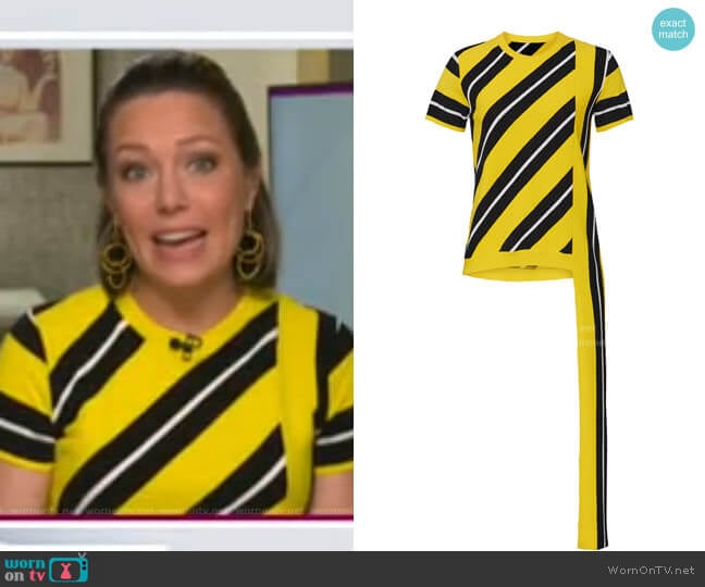 Striped Knitted Top by No.21 worn by Dylan Dreyer on Today