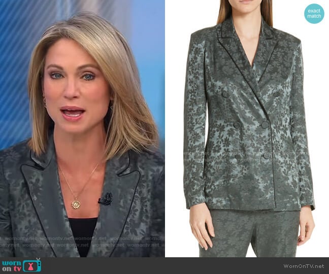 Jarvis Jacquard Blazer by Rag & Bone worn by Amy Robach on Good Morning America