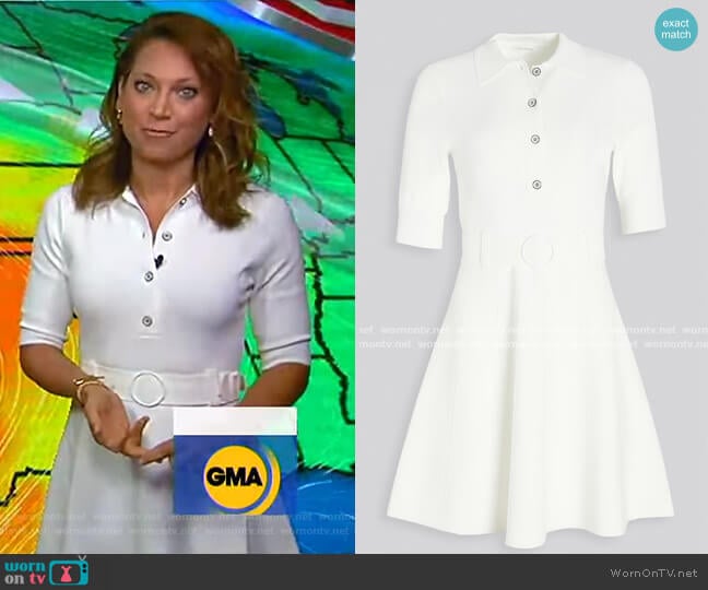 Edgemont Dress by Shoshanna worn by Ginger Zee on Good Morning America