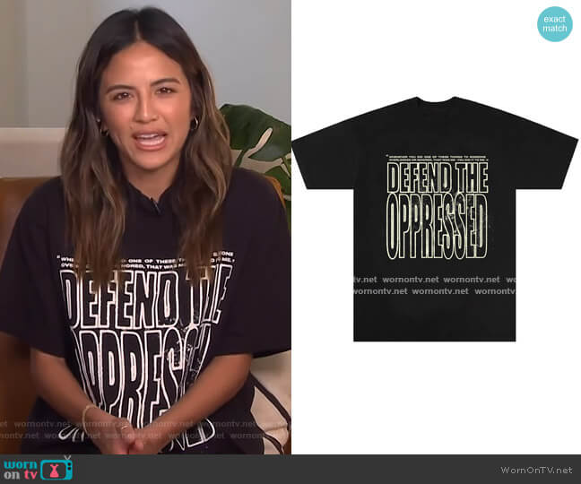 Defend The Oppressed Tee by The Last Adam worn by Erin Lim on E! News