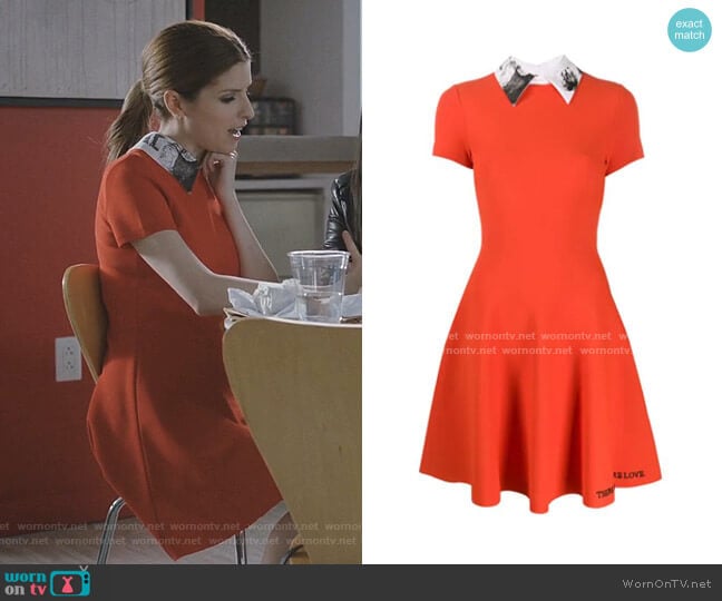 Poetry Embroidery Pleated Dress by Valentino worn by Darby (Anna Kendrick) on Love Life