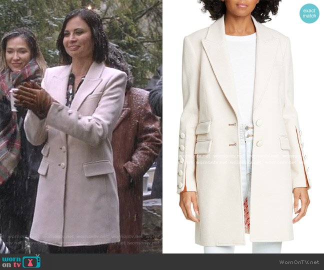 WornOnTV: Cassie’s ivory button-sleeve coat on Good Witch | Catherine ...