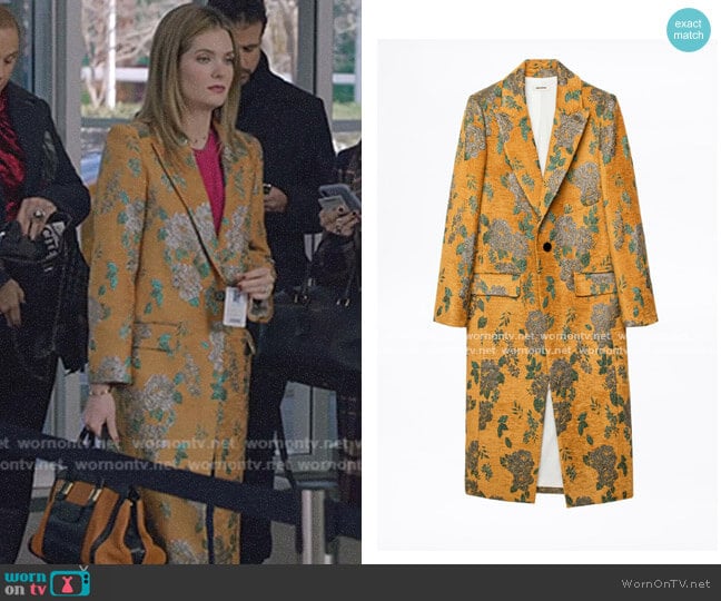 Monarque Velvet Coat by Zadig & Voltaire worn by Sutton (Meghann Fahy) on The Bold Type