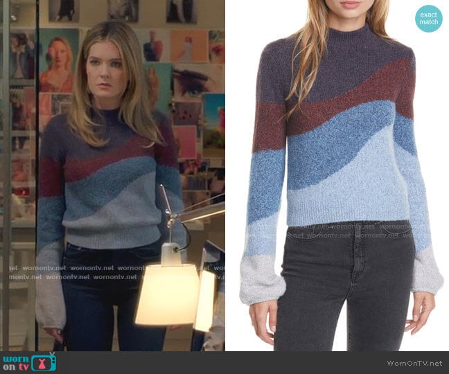 Alexey Sweater by Veronica Beard worn by Sutton (Meghann Fahy) on The Bold Type