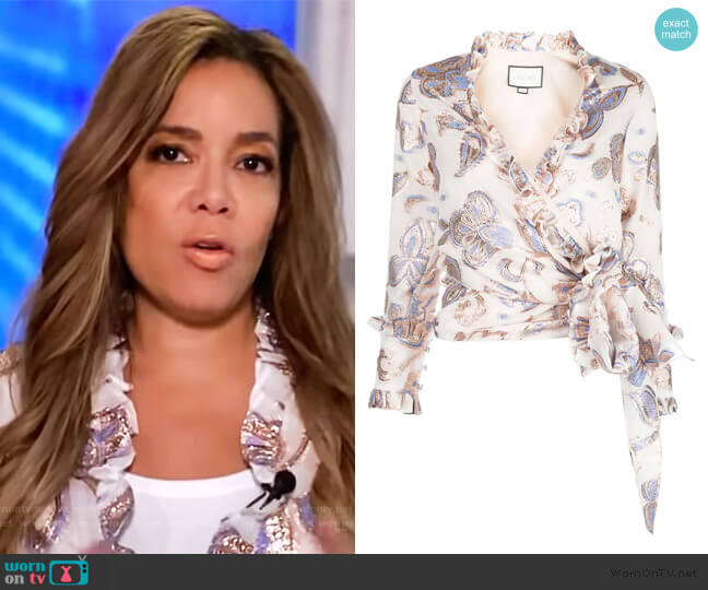 Marceau wrap-style top by Alexis worn by Sunny Hostin  on The View
