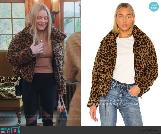 Paula Puffer Jacket  by Apparis worn by Leah McSweeney on The Real Housewives of New York City