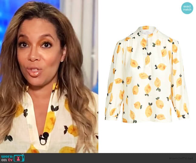 Bailey Blouse by Birds of Paradis worn by Sunny Hostin on The View