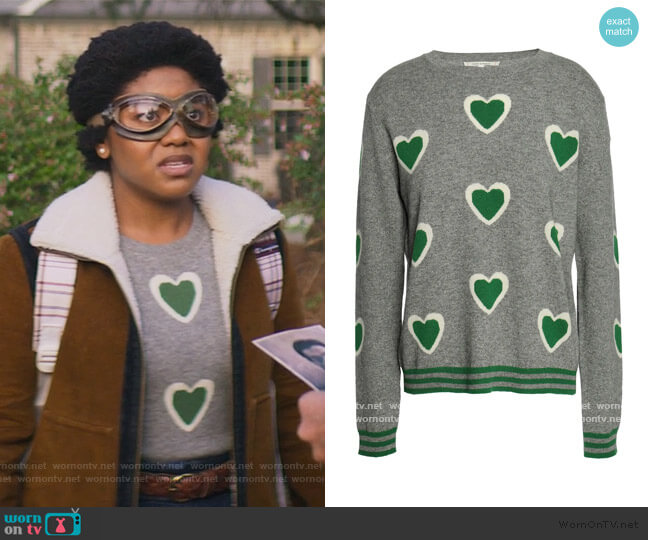 Intarsia Wool and Cashmere Sweater by Chinti & Parker worn by Beth Chapel (Anjelika Washington) on Stargirl