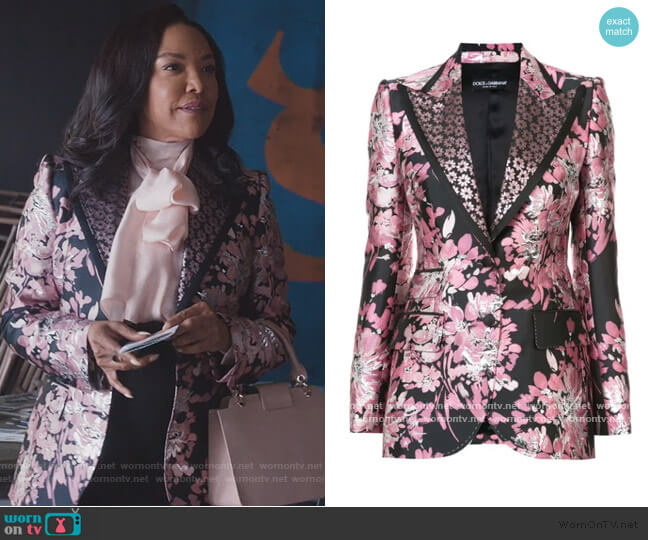 WornOnTV: Mae’s floral metallic blazer on Greenleaf | Lynn Whitfield ...