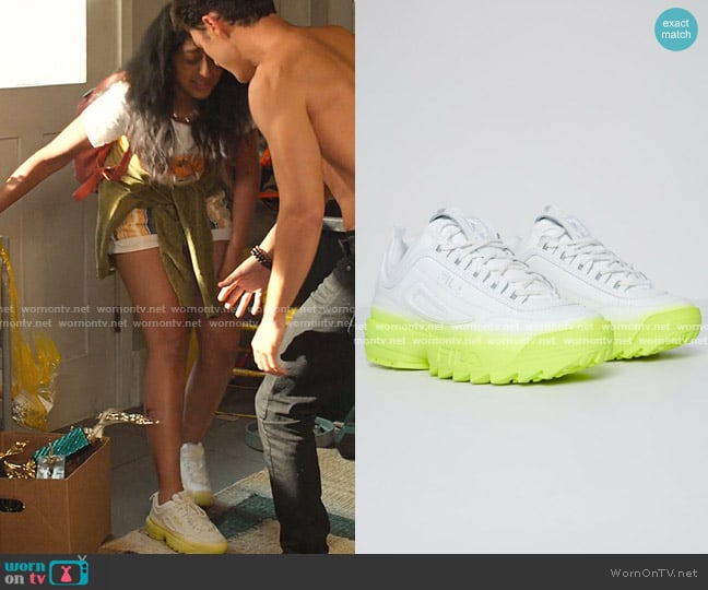 Disruptor 2 Brights Fade Sneakers by Fila worn by Devi Vishwakumar (Maitreyi Ramakrishnan) on Never Have I Ever