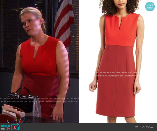 Sheath Dress by Boss worn by Sami Brady (Alison Sweeney) on Days of our Lives