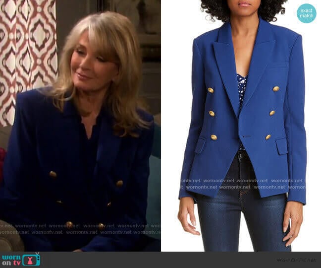 L'Agence Kenzie Blazer worn by Marlena Evans (Deidre Hall) on Days of our Lives