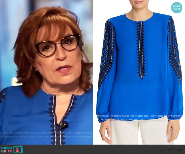 Zadie Silk Blouse by Kobi Halperin worn by Joy Behar on The View