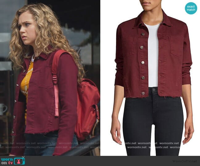 Janelle Slim Jacket by L'Agence worn by Courtney Whitemore (Brec Bassinger) on Stargirl