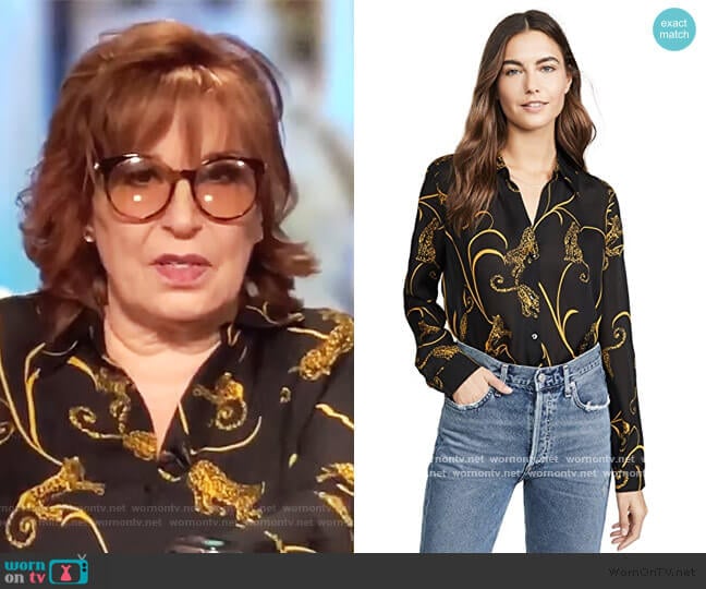 Nina Long Sleeve Blouse by L'Agence worn by Joy Behar on The View