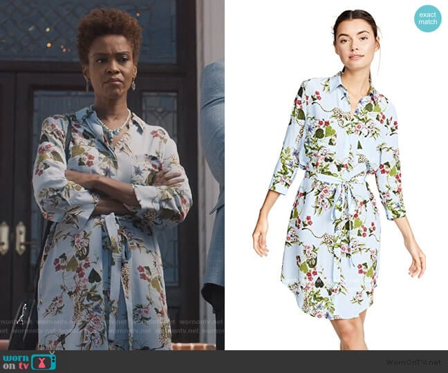 Stella Shirtdress by L'Agence worn by Kerissa Greenleaf (Kim Hawthorne) on Greenleaf