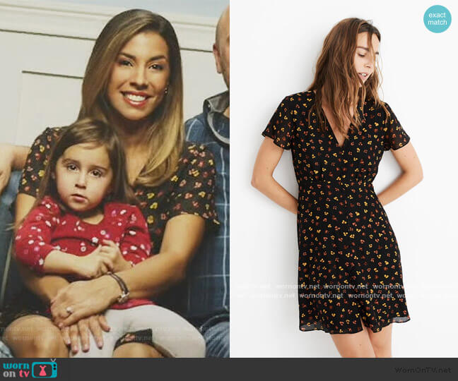 Silk Button Front Swing Dress in Feline by Madewell worn by Jo (Christina Vidal Mitchell) on United We Fall