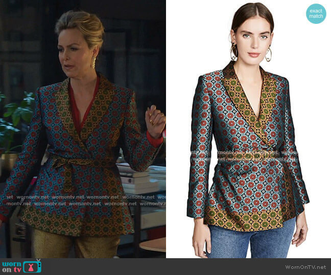 Maxima Jacket by Saloni worn by Jacqueline (Melora Hardin) on The Bold Type