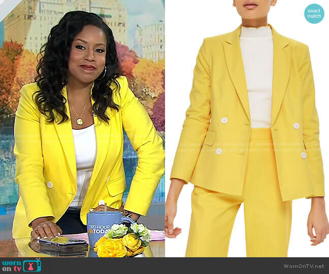 WornOnTV: Sheinelle’s yellow blazer on Today | Sheinelle Jones ...