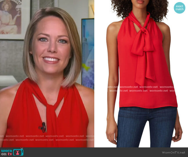 Tie Neck Blouse by Prabal Gurung Collective worn by Dylan Dreyer on Today