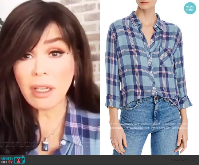 Hunter Plaid Shirt by Rails worn by Marie Osmond on The Talk