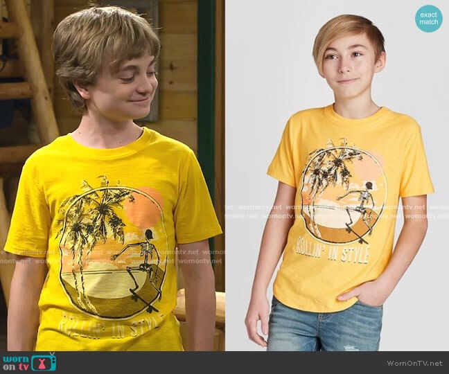 Graphic T-Shirt by Art Class at Target worn by Finn Sawyer (Will Buie Jr) on Bunkd