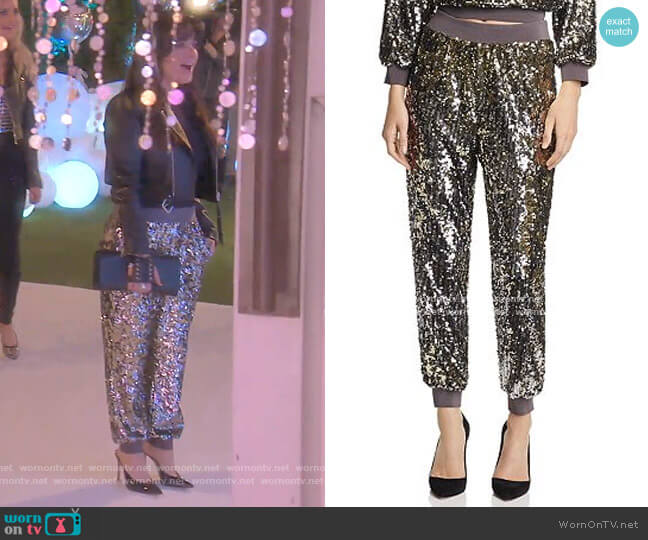 Pete Pants by Alice + Olivia worn by Kyle Richards on The Real Housewives of Beverly Hills