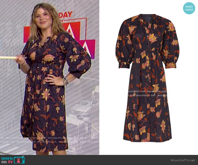 Qyana Dress by Ba&Sh worn by Jenna Bush Hager on Today