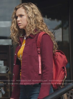 Courtney’s red denim jacket on Stargirl