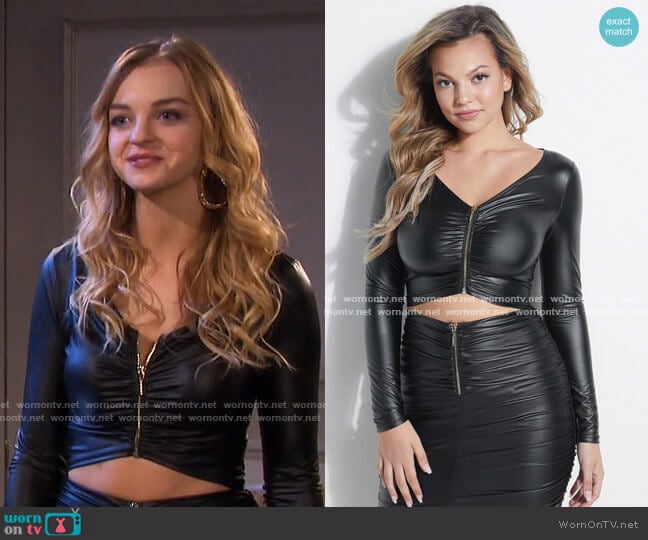 Brisa Top by Guess worn by Claire Brady (Olivia Keegan) on Days of our Lives