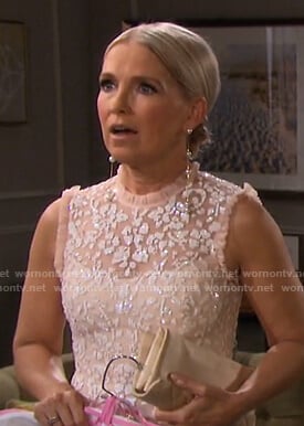 Jennifer’s pink embellished tulle dress on Days of our Lives