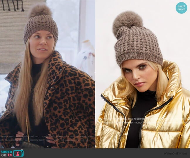 Classic Faux Fur Beanie by Kyi Kyi worn by Leah McSweeney on The Real Housewives of New York City