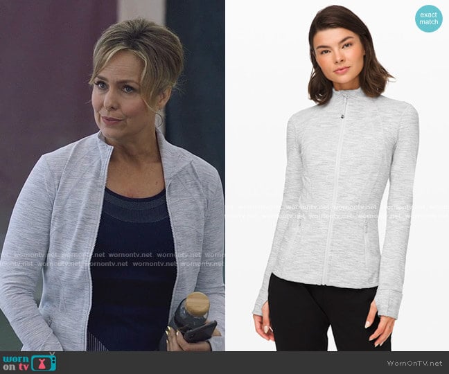 Define Jacket by Lulu Lemon worn by Jacqueline (Melora Hardin) on The Bold Type